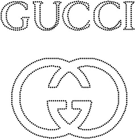 gucci leren tekenen|Gucci logo outline.